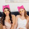 Semato 8 Pcs Hot Pink Spa Headband for Washing Face and Makeup Bridesmaid Proposal Gifts Pink Party Favors for Women Coral Fleece Skincare Headbands Elastic Bow Head view 4