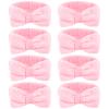 CIEHER 8 Pcs Pink Spa Headbands for Women's Bachelorette Party Favors - Microfiber Makeup Headbands for Girls' Birthday Skincare view 1