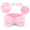 CIEHER 8 Pcs Pink Spa Headbands for Women's Bachelorette Party Favors - Microfiber Makeup Headbands for Girls' Birthday Skincare view 2