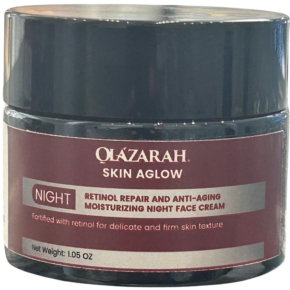 Night Face Cream & Skin Aglow Anti-Aging Moisturizing and Repair w/Retinol, 1.05 oz