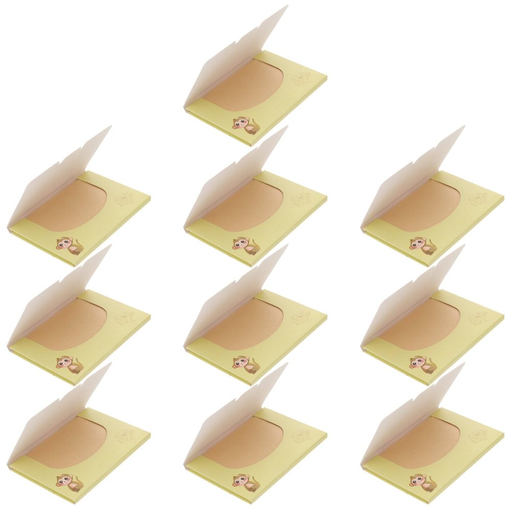 SOLUSTRE Oil Control Facial Tissue 10 Boxes 1000 Sheets Natural Facial Paper Blotting Sheets for Oily Skin