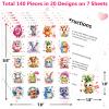 Fancy Land Valentines Tattoos for Kids Temporary Valentine's Day Tattoo Individual for Classroom Exchange Goodie Bag Stuffers 140Pcs view 2