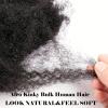 Afro Kinkys Bulk Human Hair for Dreadlock Extensions 8 Inches 30 Gram Natural Black Loc Repair Afro Kinky Braiding Human Hair for Locs (8 Inch 2 Bundles/Package) view 4