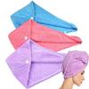 AROLIX Hair Wrap Towel Hair-Drying Bathrobe Magic Hair Towel Super Quick-Drying Cotton for Women (Purpule) view 3