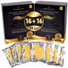 Bisou Bisou Bisou 24K Gold Under Eye Patches, Under Eye Mask Dark Circles and Puffiness, Wrinkles Patches with Hydrogel, Collagen Eye Pad Improves Elasticity Self Care,16 Pairs (2 packs) view 1
