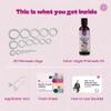Vajraang Phimosis Stretching Rings Kit, Ring Removal Tool and User Manual | Includes 20 Graduated Rings | Fast Results | No-Side-Effects (with Phimosis Oil) view 2