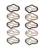 10Pcs Cloud Shaped Snap Hair Clip No Slip Hair Barrettes Metal Snap Clips Big Hair Grip Barrettes Snap Hair Barrettes Hair Accessories for Women Hair Accessories, 5 Color view 1