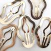 10Pcs Cloud Shaped Snap Hair Clip No Slip Hair Barrettes Metal Snap Clips Big Hair Grip Barrettes Snap Hair Barrettes Hair Accessories for Women Hair Accessories, 5 Color view 3