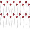 20 Pieces Wedding Pearl Hair Pins U Shape BarretteWedding Vintage Pearl Rhinestone Hair Pins Accessorie for Brides Bridesmaid Women(red) view 1