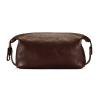 YIORYO Toiletry Bag for Men, Personalized Leather Travel Toiletry Bag for Men, Large Travel Bathroom Shaving Dopp Kit, Large Cosmetic Travel Bag Waterproof (Gray : Brown) view 1