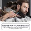WAJEES Mustache & Beard Scissors for Men  Stainless Steel Grooming Kit with Comb & Travel Case  Sharp Facial Hair Trimming Tool for Mustache, Beard, Nose & Eyebrows view 4