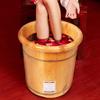 Pedicure Foot Soak FootbathCedar Solid Wood Foot Bath Barrel, Foot Tub for Soaking Feet Massager Smooth and Delicate Pedicure Barrels with Lid Foot Spa Household Wash Ba view 2