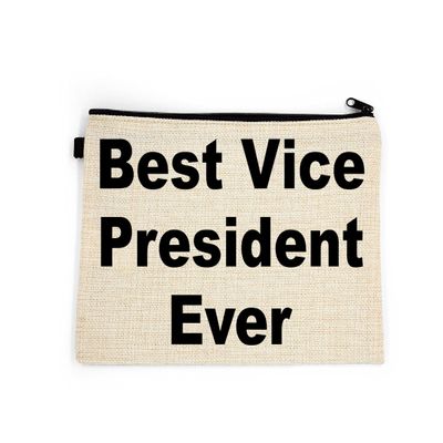 Vice President Makeup Bag, Gift For Vice President, Best Vice President Ever, Toiletry Bag, Birthday Gift For Her, Makeup Bag For Women, Christmas Gift Bag