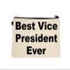 Vice President Makeup Bag, Gift For Vice President, Best Vice President Ever, Toiletry Bag, Birthday Gift For Her, Makeup Bag For Women, Christmas Gift Bag view 1