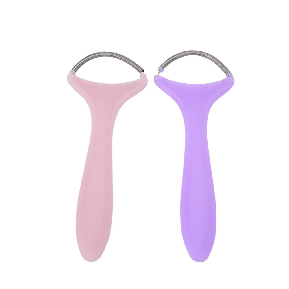 2pcs Women Threading Face Epilator, Hair Remover Hair Removal Spring Stainless Steel Hair Threader, Threading Spring Epilator Stick