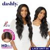 Sensationnel Dashly Lace Front Wig - Unit 35 Hand Tied Laceparting Ear to Ear Synthetic (1B OFFBLACK) view 2