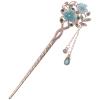 Beavorty Japanese Accessories Metal Hair Clips Earrings for Wedding Hair Styling Pin for Women Chinese Hairpin Handmade Hair Pin Steamed Stuffed Bun Hair Fork Clockwork Dense Blue Miss Opal view 1