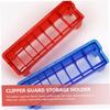 Beavorty 2pcs Clipper Guard Holder Organizer for Barber Tools Slot Storage Box for Hair Clipper Combs for Home and Style view 2