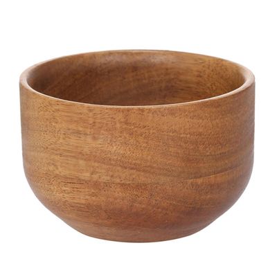 Beavorty Wooden Shaving Bowl for Men Durable Light Brown Soap Bowl for Cream Application Barber Shop Practical and Convenient Face Cleansing Container