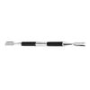 Beavorty Stainless Steel Double-Head Dead Skin Fork Non-Slip Matte Handle Professional Cuticle Remover Tool for Manicure and Pedicure Nail Care Instrument Black view 1