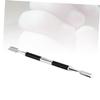 Beavorty Stainless Steel Double-Head Dead Skin Fork Non-Slip Matte Handle Professional Cuticle Remover Tool for Manicure and Pedicure Nail Care Instrument Black view 4