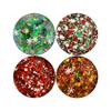 Christmas Body Glitter Gel SUPGIFT 4 Colors 8.5oz Holographic Chunky Mermaid Iridescent Laser Liquid Star Flower Leaf Sequins for Makeup Face Eyeshadow Hair with Spoon view 4