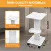 LOYALHEARTDY Beauty Salon Trolley Cart,Salon Roller Trolley Cart Stand Beauty Instrument Tray Rolling Cart with Wheel,ABS Salon Cart Tray Mobile Storage Cart for Beauty Salon Instrument, Load 132lb view 2