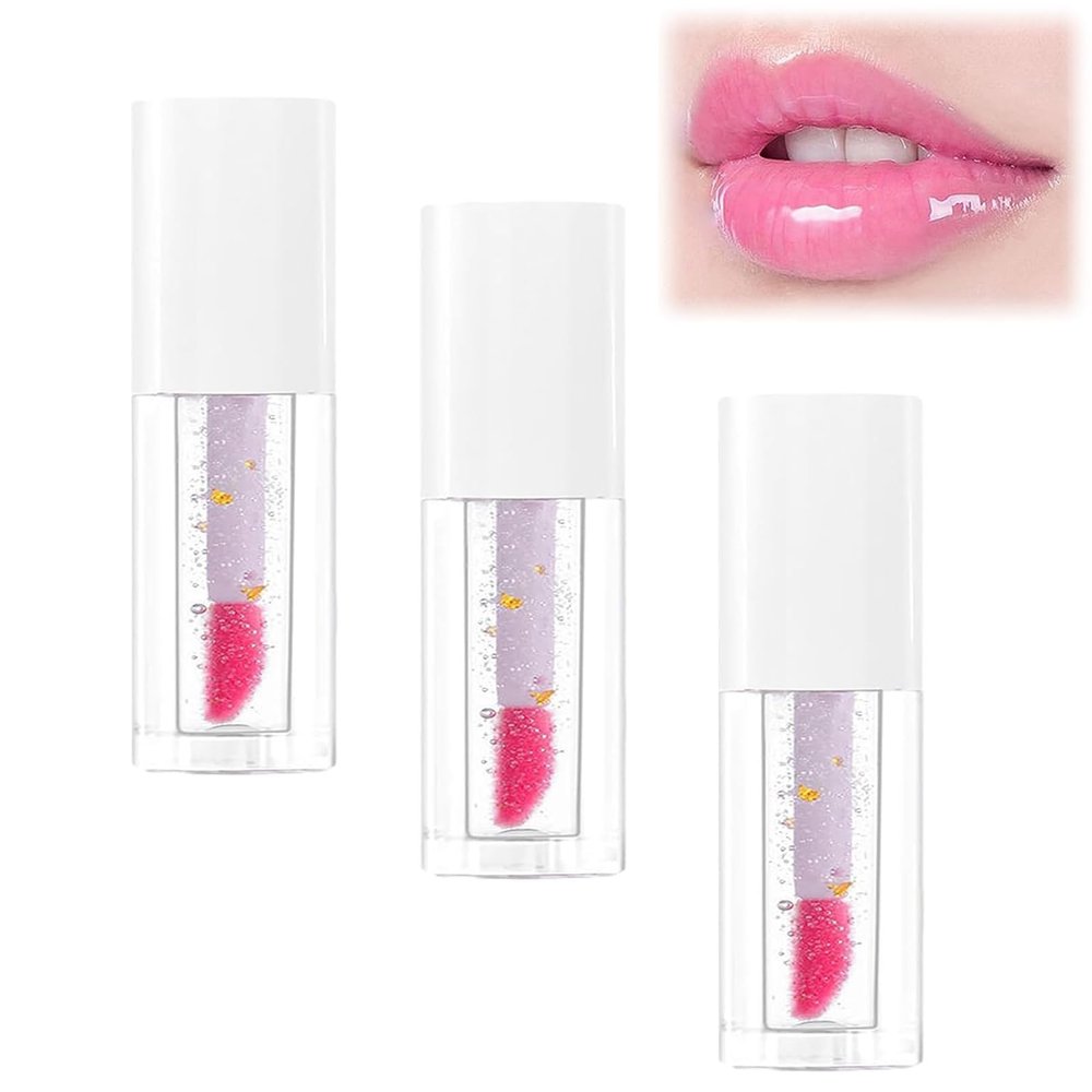SARUEL Lip Plumping Oil nourishes and hydrates lips, and Vegan Lip Treatment Oil makes lips plumper.