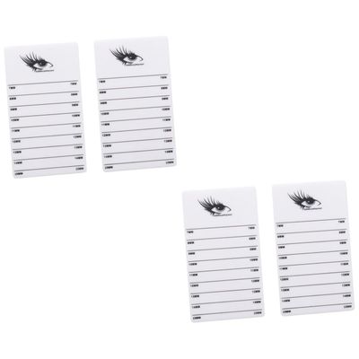 FRCOLOR 4pcs Acrylic Lash Display Boards for Eyelash Extensions Double Row Eyelash Organizer and Practical Lash Storage for Beauty Salon Supplies