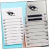 FRCOLOR 4pcs Acrylic Lash Display Boards for Eyelash Extensions Double Row Eyelash Organizer and Practical Lash Storage for Beauty Salon Supplies view 2