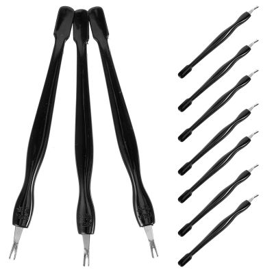 Beavorty 10pcs Cuticle Pusher Tool for Manicure Nail Cuticle Remover -skid Handle for Nail Salons and Personal Use
