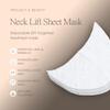 100pcs Disposable DIY Non-Woven Neck Mask Paper by Project E Beauty | Ultra Thin Cotton Neck Mask | for Home & Spa Salon Use | Cosmetic Neck Paper for Toner, Serum, or Lotion (100, Neck Shaped) view 2