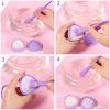 Docolor Makeup Brushes Cleaner Set with Powder Puffs for Face Powder 3 Shapes Powder Puff for Loose Powder, Mineral Powder or Liquid Cosmetic Foundation, Makeup Sponge Beauty Makeup Tools view 4