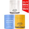 Collagen Spa Bath Gift Set - Pack of 3 Turmeric Arnica Orange Magensium Epsom Salt Milk Bath view 2