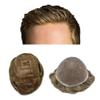 Hair System Toupee For Men Human Hair Piece Replacement Mens Toupee Wigs Male Prosthesis Transparent Full Lace Hair Unit for Men Hairpiece 8''X10'' #18 Medium Blonde 120% Medium Light view 1