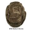 SINGA HAIR Toupee for Men Human Hair Piece Replacement System Mens Toupee Wigs Hairpiece Transparent Full Lace Toupee Hair Unit for Men 8''X10'' #18 Medium Blonde 100% Light to Medium view 2