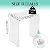 LFTYTUO Acrylic Anti-Skip Shower Bench, Clear Shower Stool for Inside Shower, Modern Shower Chair with Curved Seat & Water Leaking Hole 300LBS Weight Capacity view 2