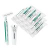 Disposable Razors in Bulk Pack of 30,Green Disposable Shaving Razors Individual Wrapped Twin Blade Bulk Disposable Razors with Clear Cap and 10g Shaving Cream for Homeless,Hotel,Travel,Charity,Shelter view 1