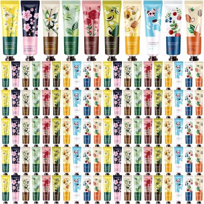 Dansib 120 Pack Hand Cream Gifts Set for Women Mothers Day Gifts for Mom Mini Lotion Bulk for Dry Cracked Hands, Mini Hand Lotion for Nurse Gifts,bridesmaid Gifts,teacher Appreciation Gifts,10 Styles