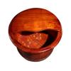 KIZMIQ Pedicure Foot Soak Foot Tub for Soaking Feet with CoverWood Pedicure Spa with Massage Foot Wash Basin for Soaking Tired and Sore Feet Footbath Bucket 25cm view 1