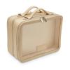 ETOILE - Large Twin Cosmetic Case Beige - Dual Compartment Cosmetic Beauty Organizer & Toiletry Case view 1