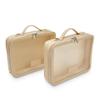ETOILE - Large Twin Cosmetic Case Beige - Dual Compartment Cosmetic Beauty Organizer & Toiletry Case view 3