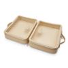 ETOILE - Large Twin Cosmetic Case Beige - Dual Compartment Cosmetic Beauty Organizer & Toiletry Case view 4