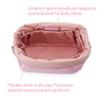 ETOILE - Jet Setter Travel Case Lavender Pink Soft Flexible and Foldable Makeup Cosmetic Travel Bag view 4