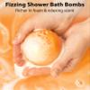 Bath Salt & Fizzing Bath Bombs Gift Set Pack of 3 - Arnica Montana Magnesium Epsom Salt Vitamin C Orange Ginger Lemon Essential Oils view 4