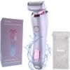 Electric Shaver for Women Legs - Electric Razors for Women Pubic Hair Underarm Arm Bikini Private Area, Portable Painless Lady Body Hair Trimmer Waterproof Wet or Dry, USB Rechargeable (Purple) view 1
