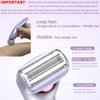 Electric Shaver for Women Legs - Electric Razors for Women Pubic Hair Underarm Arm Bikini Private Area, Portable Painless Lady Body Hair Trimmer Waterproof Wet or Dry, USB Rechargeable (Purple) view 2