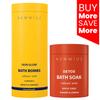 Bath Salt & Fizzing Bath Bombs Gift Set - Magnesium Epsom Salt Vitamin C Orange Turmeric Arnica Ginger Lemon Essential Oils view 2
