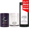 Natural Bath Soak Gift Set Pack of 3 - Milk Bath, Bath Salt & Fizzing Bath Bombs view 2