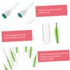 Beavorty 10pcs Diamond mascara brush spoolie tube portable wand containers eyeliner bottles eyelash brush mascara bottle brush disposable mascara tube plastic cosmetic Miss view 3